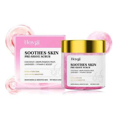 Hair Removal Shaving Cream for Sensitive Skin Gentle Painless Depilatory Scrub Exfoliating Moisturizing Soothing After Shave Oil