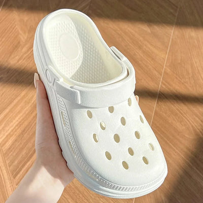ZHIDA Clogs Sandals Men Women Couples Garden Shoes Summer Outdoor Slides Black White Minimalism EVA Rubber Outside Beach Shoes