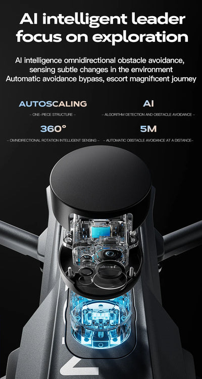 Wing 6 Professional Drone With 8K Camera GPS 3-Axis Gimbal 360 Obstacle Avoidance Touch Screen FPV Brushless RC Dron Boy Toy