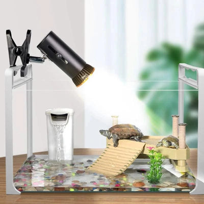Pet Reptile Lamp 25/50/75W UVA+UVB 3.0 Pet Heat Lamp Bulb, Turtle Light Heating Lamp Amphibians Lizards Temperature Controller