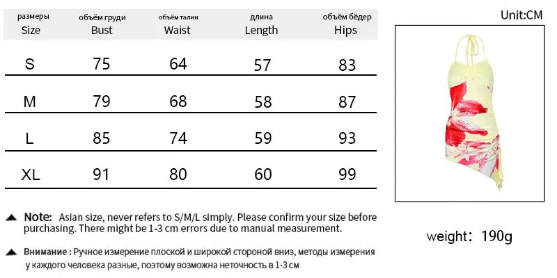Women's Dresses Summer New Streetwear Fashion Casual Slim Halter Lace-up Print Dresses Sexy Lady Backless Mini Dress Clothing