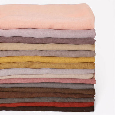 New Cotton Linen Scarf For Women Girls Students Autumn Classic Solid Color Scarves Retro Soft Foulard Viscose Female Wrap Shawls
