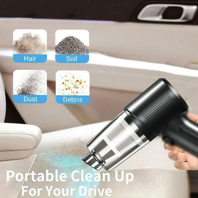 Portable Wireless Car Vacuum – Compact High-Suction Handheld with Blower Function for Easy Car & Small Space Cleaning