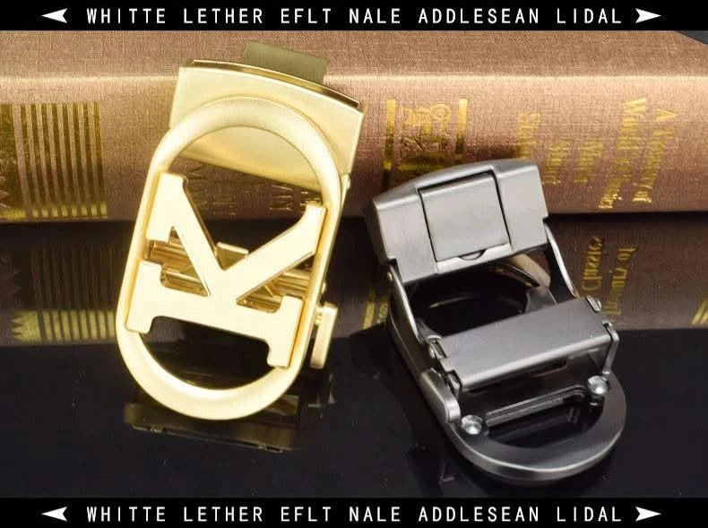 Men Fashion K Letter High quality Genuine Leather  Designer Belts | Male Waist Strap