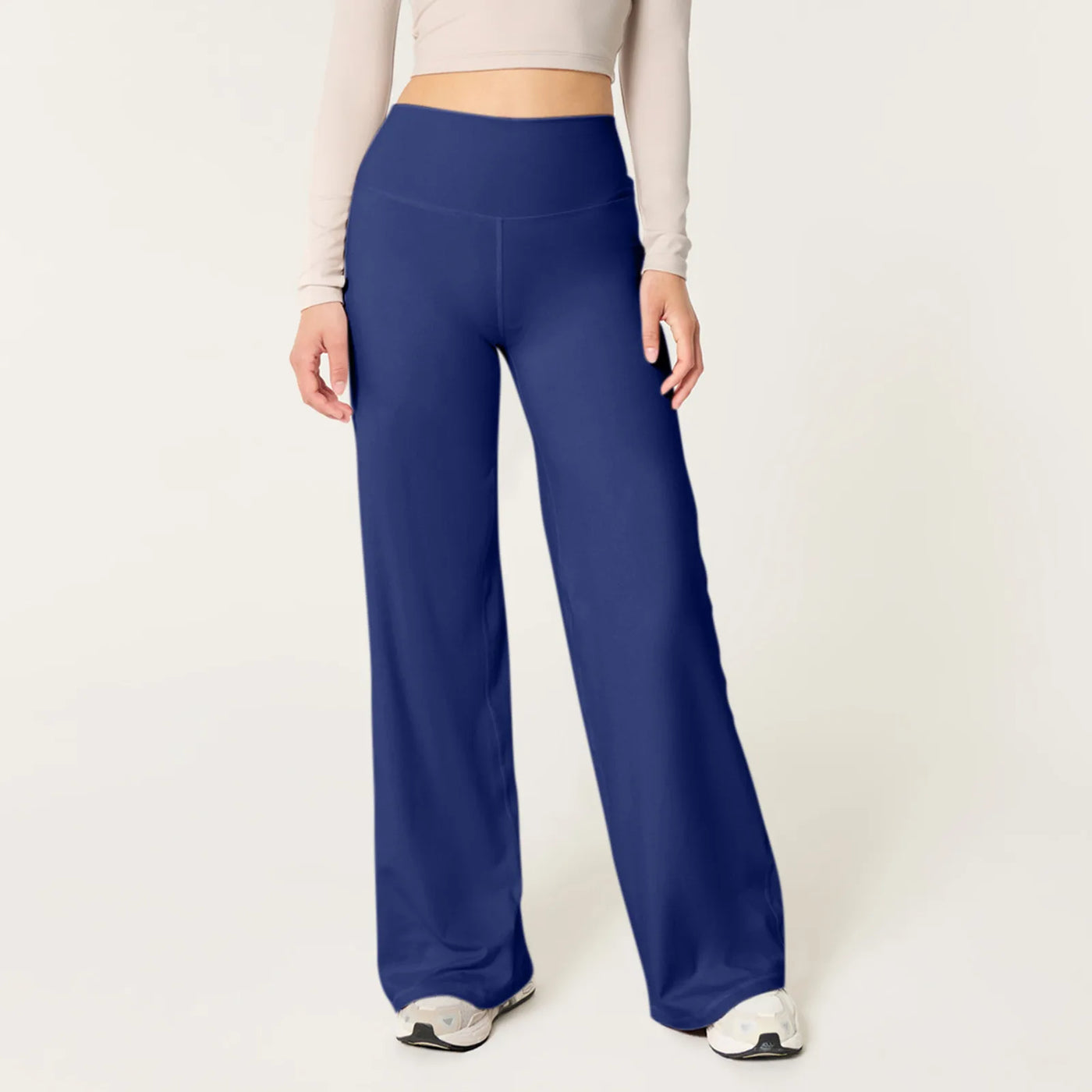 Wide Leg Pants For Women Yoga Pants High Waist Sweatpants With Pockets Stretch Pants Comfy Workout Sports Sweatpants Leggings