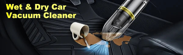 Portable Car Vacuum Cleaner with 8KPa Powerful Suction 16.4FT Cord 12V DC Power for Car RV Boat Trunk Interior Car Accessories
