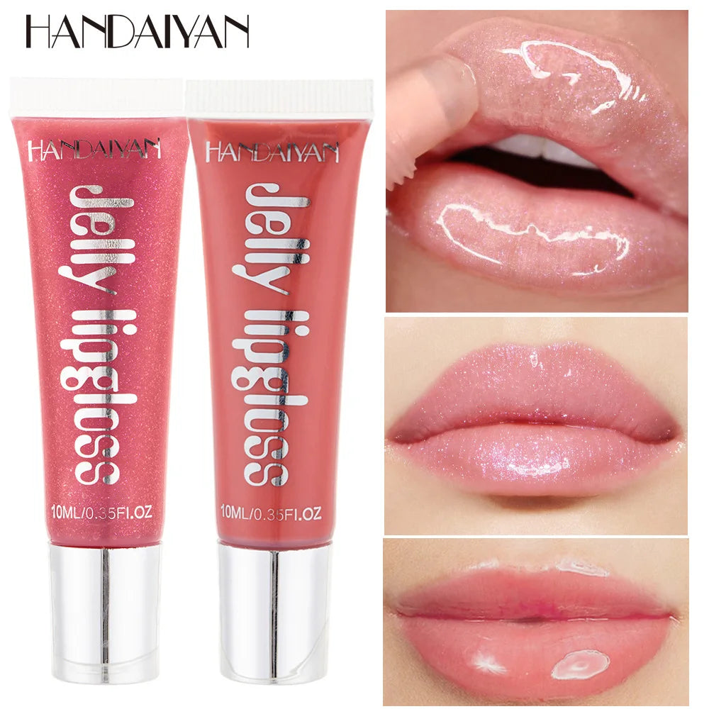 Candy Shades Moisturizing Lip Gloss Lip Oil Makeup Shinny Nutritious Liquid Lip Glosses Cherry Jelly Oil Clear Lipgloss