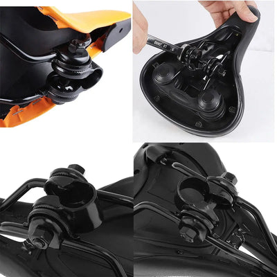 Bike Seat Conversion Clamp Cushion Screw Connector Clip Buckle Snap Fixing Clip for Standard Rail Saddles bicycle Accessories