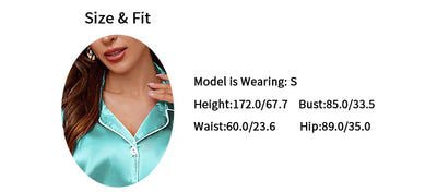 Women's Sleepwear Silk Satin Pajamas Set Button-Down Pyjama Shorts Suit Pijama Femme Loungewear Pj Sets Solid Color Home Clothes