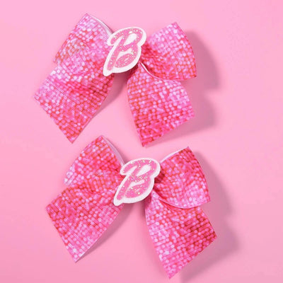 2 women's pink thread webbing with green onion powder lettering two ear clip Fashion personality cheapest items available girl m