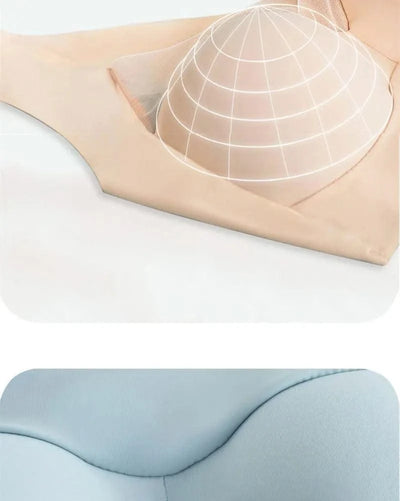 Women Sexy Bra Full Cup Brassiere Female U Back Underwear Lace Splicing Pespective Bralette V Neck Intimates Lingerie Large Size