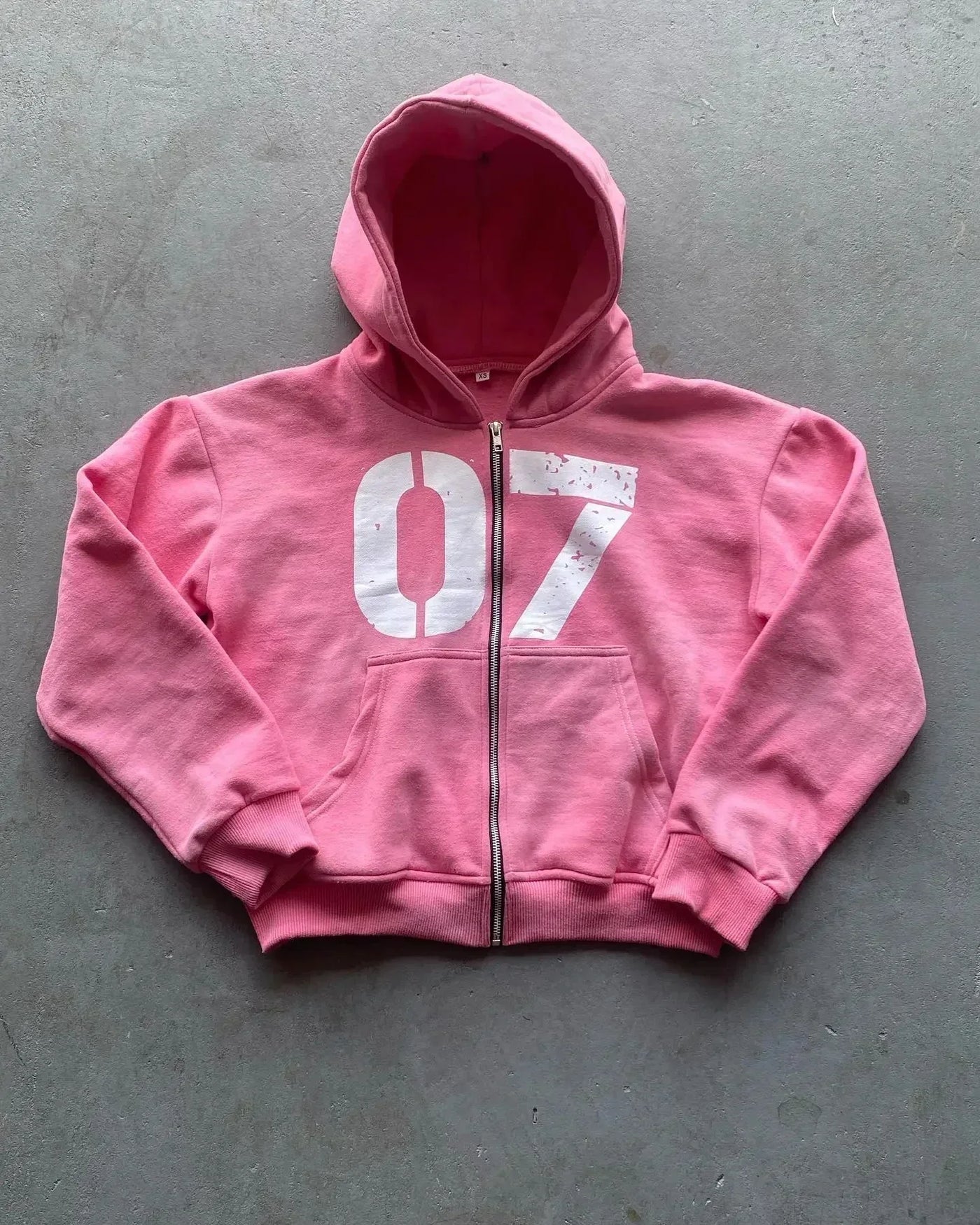 Y2k Zipper Hoodie Two Piece Set Hip Hop Digital Print Hooded Women Clothes Sweatshirts Drawstring Casual Sports Pant Streetwear