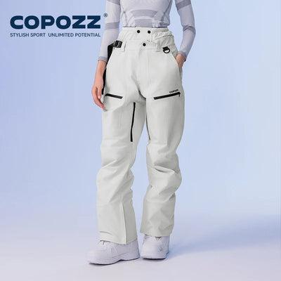 COPOZZ Winter Ski Pants Unisex Women Outdoor High Quality Windproof Waterproof Warm Snow Trousers Winter Ski Snowboarding Pants