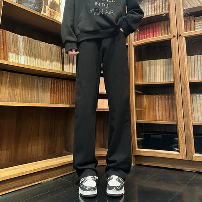 Autumn New Men's Jeans Baggy Straight Wide Leg Male Fashion Vintage Denim Pants Men Youth Popular Brand Streetwear Jean Trousers