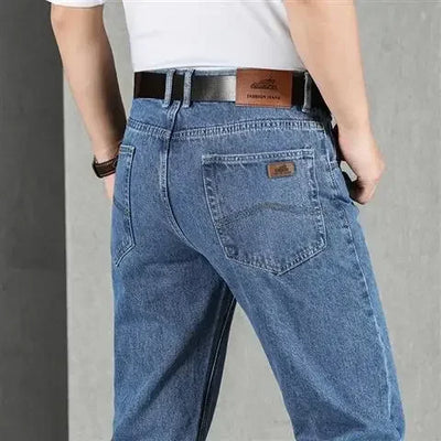 Jeans for Men Work Wear Male Cowboy Pants 2024 Fashion Trousers High Quality Original Classic Straight with Pockets New in Baggy