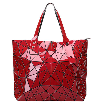 Fashion Luxury bag Women Top-Handle Bag New Designer Famous Brand Lady Shoulder Bag Bright Geometry Female Handbags Totes
