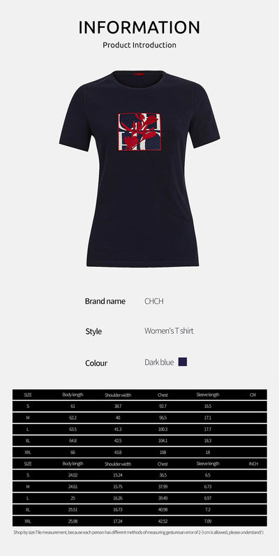 Women's T Shirts Short Sleeve O Neck Casual Flower Embroidery Design Cotton Female Tops Summer Women Tee Tops