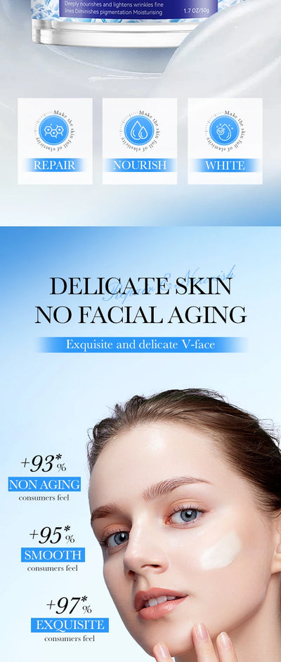 Collagen Face cream Moisturizing Anti-wrinkle nourishing Fade fine lines Smooth firm the skin Facial skin care