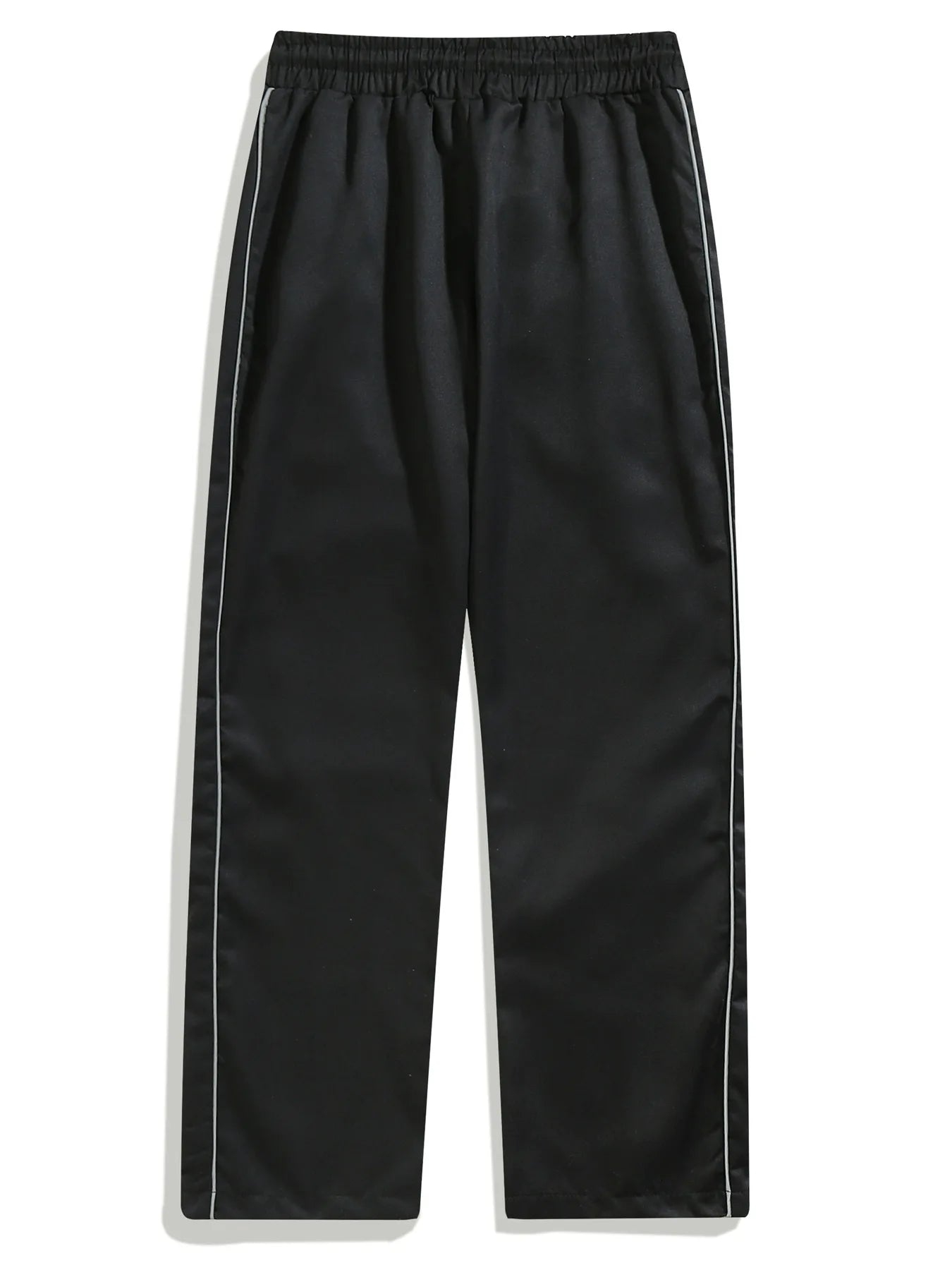 Men's New Woven Trousers High Street Trend Retro Casual Cuff Long Pants