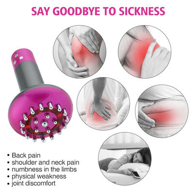 Wireless Guasha Massager Body Shaping Heating Meridian Scraping Brush Lymphatic Drainage Machine Fat Burner Rechargeable