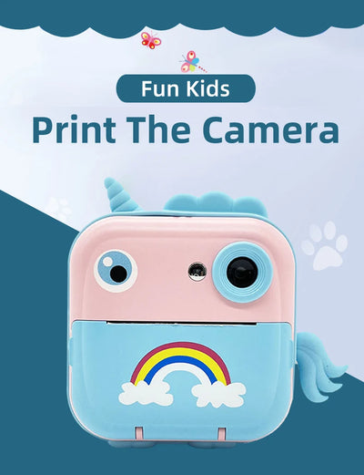 Digital Children Camera For Photography Instant Print Photo Kids Camera Mini Thermal Printer Video Educational Toys Gift