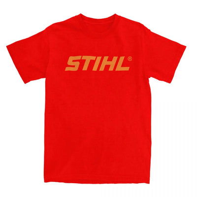 Men Electric Tool T-Shirts Stihls Logo Cotton Top Tees Summer Funny Short-Sleeve T Shirt O Neck Leisure Casual Tshirt Big Size
