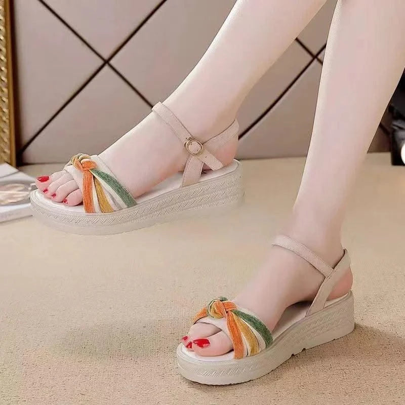 Woman Shoes Open Toe Platform Sandals for Women 2025 Luxury Summer Offers Sandal Anti Slip Hot Comfort Low Price Footwear Sales