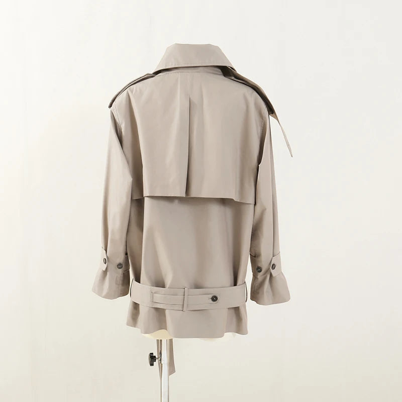 Women's clothing Y2K autumn and winter oversized double-breasted women's coat with padded shoulders jackets for women 2025 new