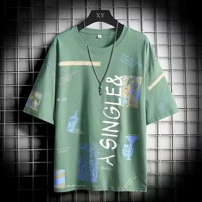 Men New T Shirt  Fashion Novelty  T Shirt   Tops Shirts Tee T-Shirt Crew Neck Streetwear Retro Style Multiple Colors Available