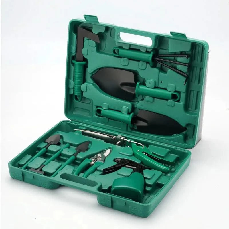 Garden tool set, gardening gift 10 pieces of plant hand tool set, suitable for women and men gardeners