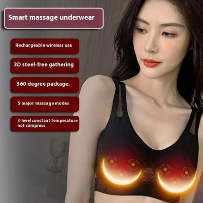 Wearable Hands-Free Massager for Women Upper Body Relaxation Comfort Support Detachable & Washable Home Use