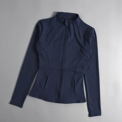 Yoga Clothes Windbreaker Sportswear Woman Running Long Sleeve Sweatshirt Sports Jackets Top Women Workout Tops Activewear