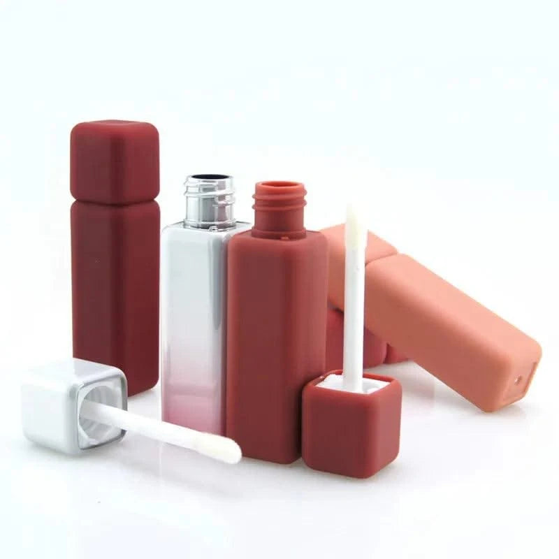 10-50pcs Empty 5ml Lip Gloss Tube Lip Color Bottle Rubbery Paint Frosted Lip Tint Cosmetic Container High-end Lipstick Packaging