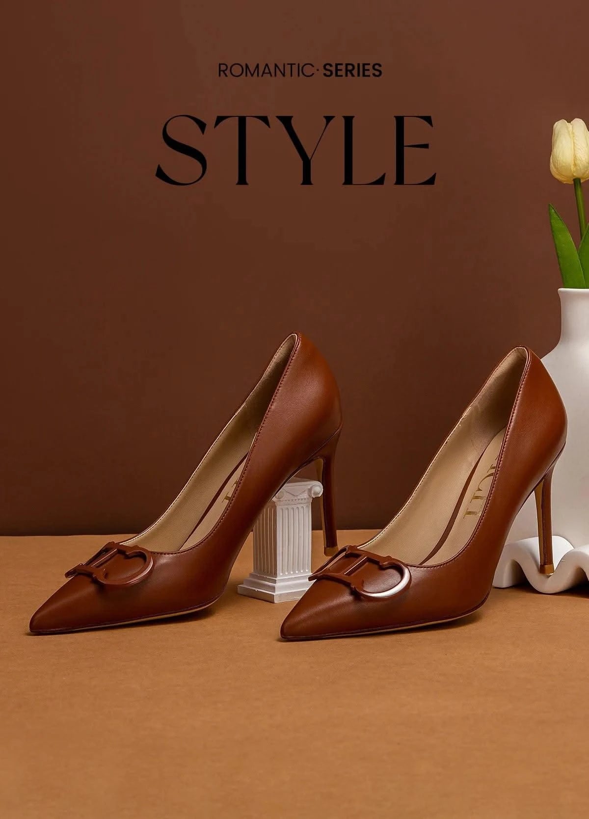 Women's Pointed Metal Buckle High Heels | Party | Carnival |Women's Shoes 9cm
