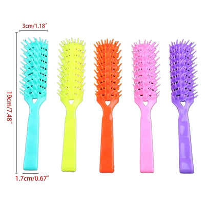 Vent Brush Hair Brush 7 Row Vent Brush With Ball Tipped Bristles for Wet Short Curly Straight Hair Blow Drying Quickly