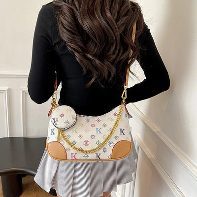 Famous Designer Elegant Handbags Leather For Women, Ladies Crossbody Shoulder Bag Classic Popular And Lightweight For Shopping