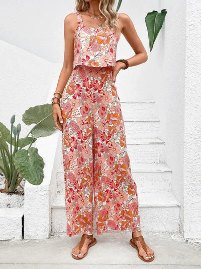 Summer Women's Print Jumpsuits,Sexy Halter Beach Long Jumpsuits,Jump Suit Woman,Jumpsuit Women Sexys,New 2025 Clothes,Rompers