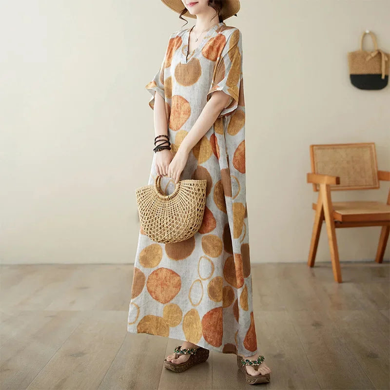 Summer Dress for Women Clothing Streetwear Ethnic Style Bohemian Beach Vintage Clothes Casual Fashion Harajuku Loose Streetwear