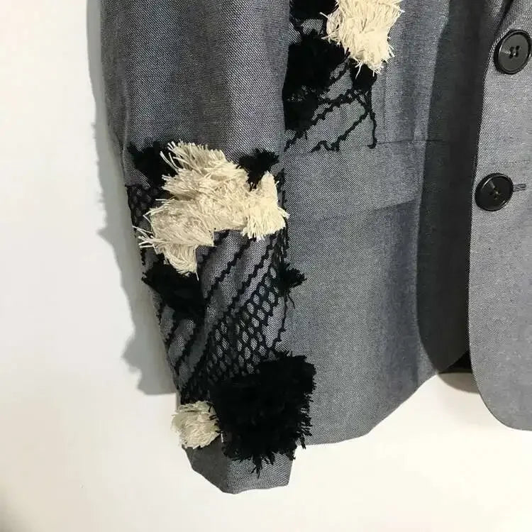 PFHQ Autumn Texture Design Niche Men's Blazers Streetwear Outdoor Patchwork Sports Baggy High Quality Delicacy Suit Coat 21Z1391