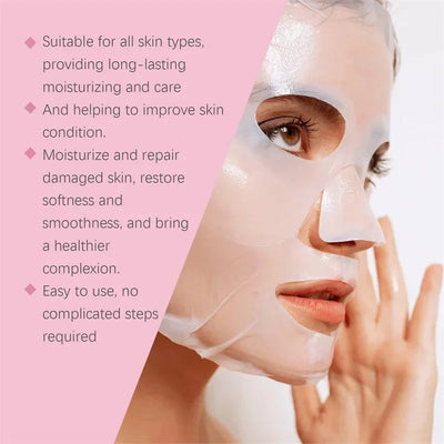 Deep Collagen Mask Facial Shrink Pores Moisturizing Overnight Mask Anti-Wrinkle Hydrating Refreshing Brightening Face Skin Care