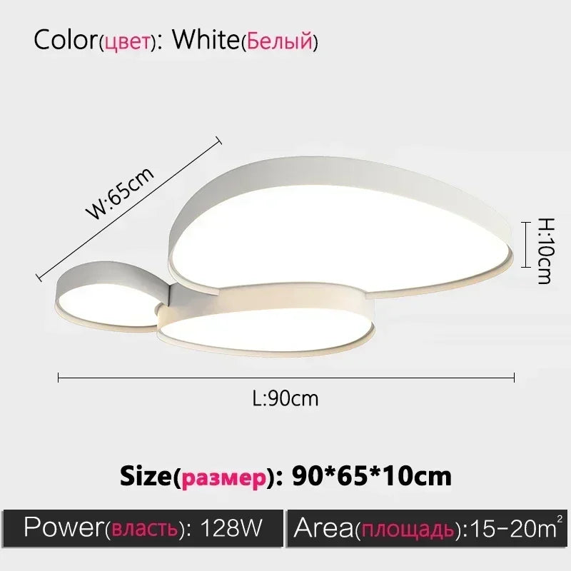 Modern LED Ceiling Lamp Simple Luxury Lighting for Living Room Bedroom Kitchen Cabinets Balcony Home Decor