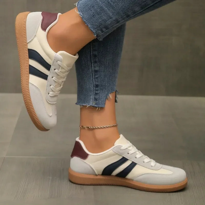 Women Designer Sneakers 2025 New Round Head Deep Mouth Light Sneakers Breathable Casual Versatile Sneakers Zapatos De Mujer