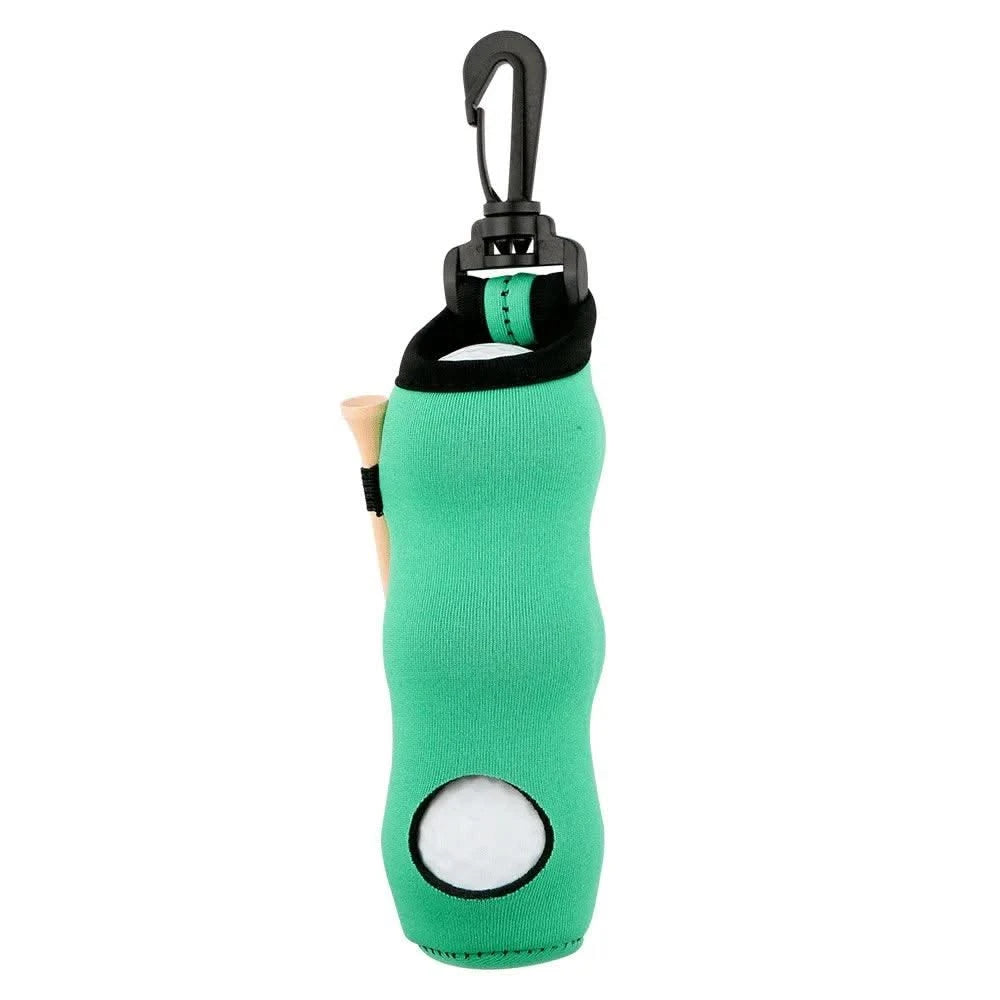 Golf Tee Holder Golf Ball Carry Bag Neoprene Golf Ball Pouch Golf Ball Holder Keychain Belt Clip Portable Golf Gifts Accessories