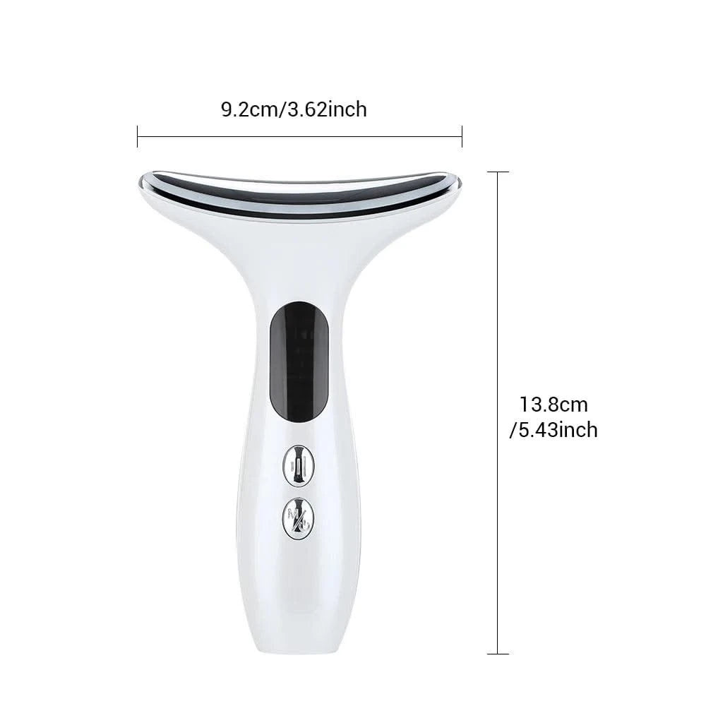 3 Modes Neck Beauty Device EMS Face Lifting Machine Double Chin Remover LED Anti Wrinkle Skin Tightening Facial Massager