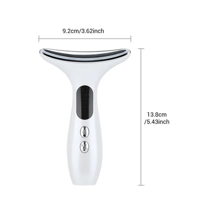 3 Modes Neck Beauty Device EMS Face Lifting Machine Double Chin Remover LED Anti Wrinkle Skin Tightening Facial Massager
