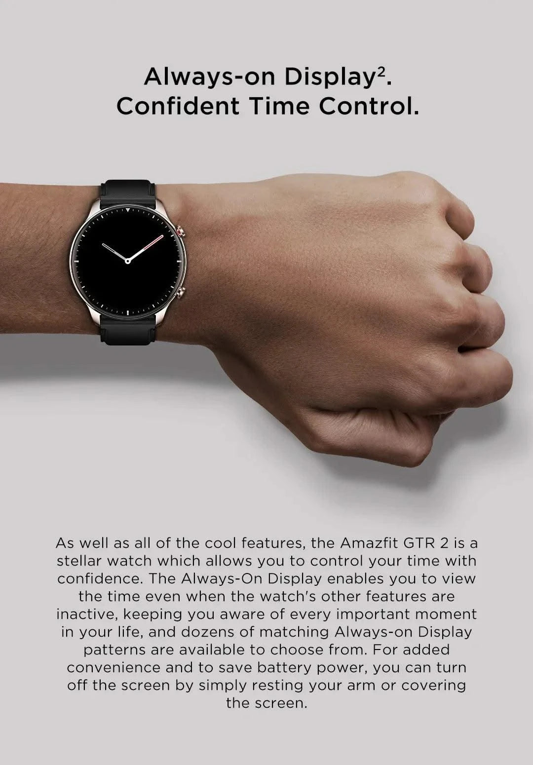 Amazfit GTR 2 Smartwatches No New Smart Watch For Men Waterproof 5ATM GPS 95New Exhibition SportsWatch Mens Refurbished Watch