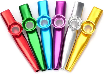 Metal Kazoo Musical Instruments Flutes Diaphragm Mouth Kazoos Musical Instruments Good Companion for Guitar