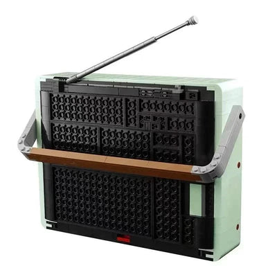 2024 new retro radio model building blocks 1970s transistor radio musicians home decoration assembling building blocks toys chil