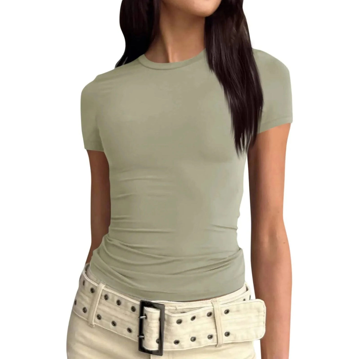 Women slim fit tops Short Sleeve Tee blouse