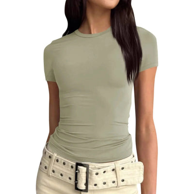 Women slim fit tops Short Sleeve Tee blouse